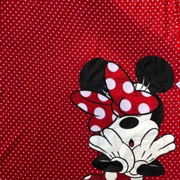 DISNEY PARKS MINNIE MOUSE RED POLKA DOT SHIRT M- 1 left! - Picture 3 of 5